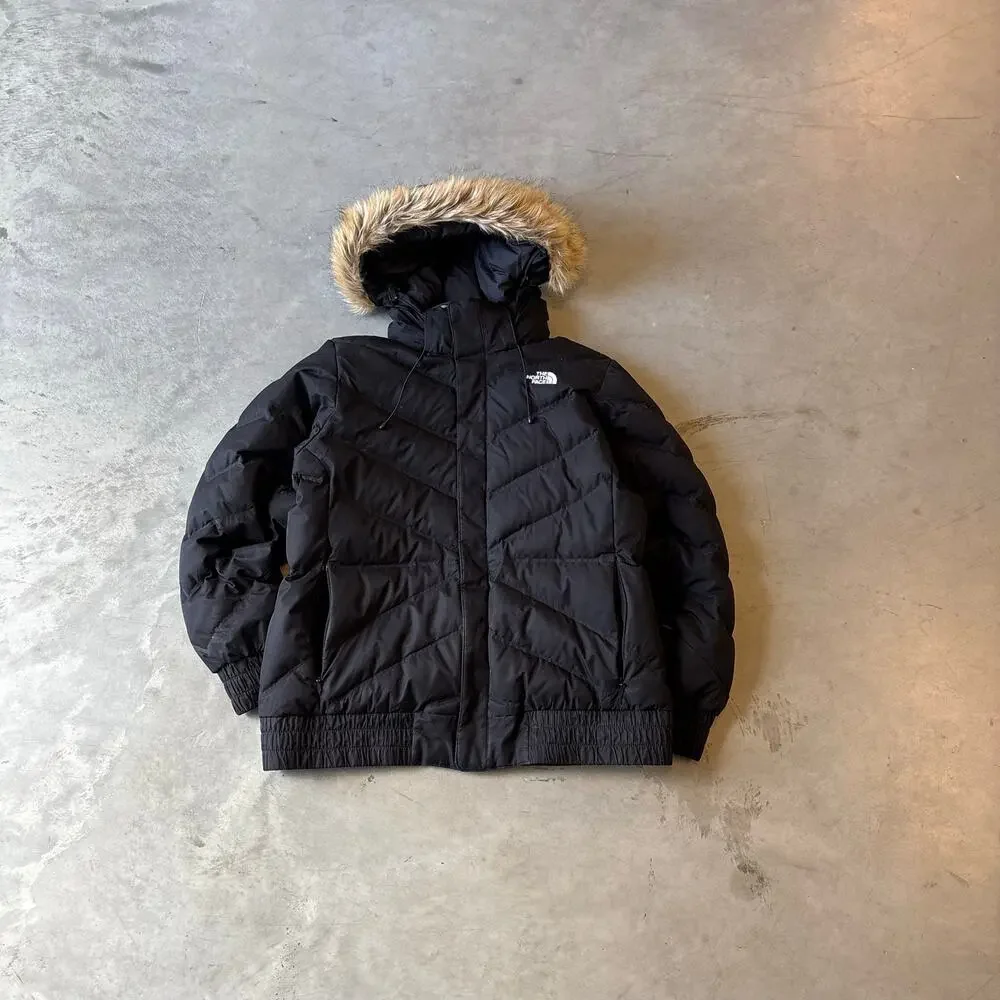 y2k vintage north face fur puffer jacket